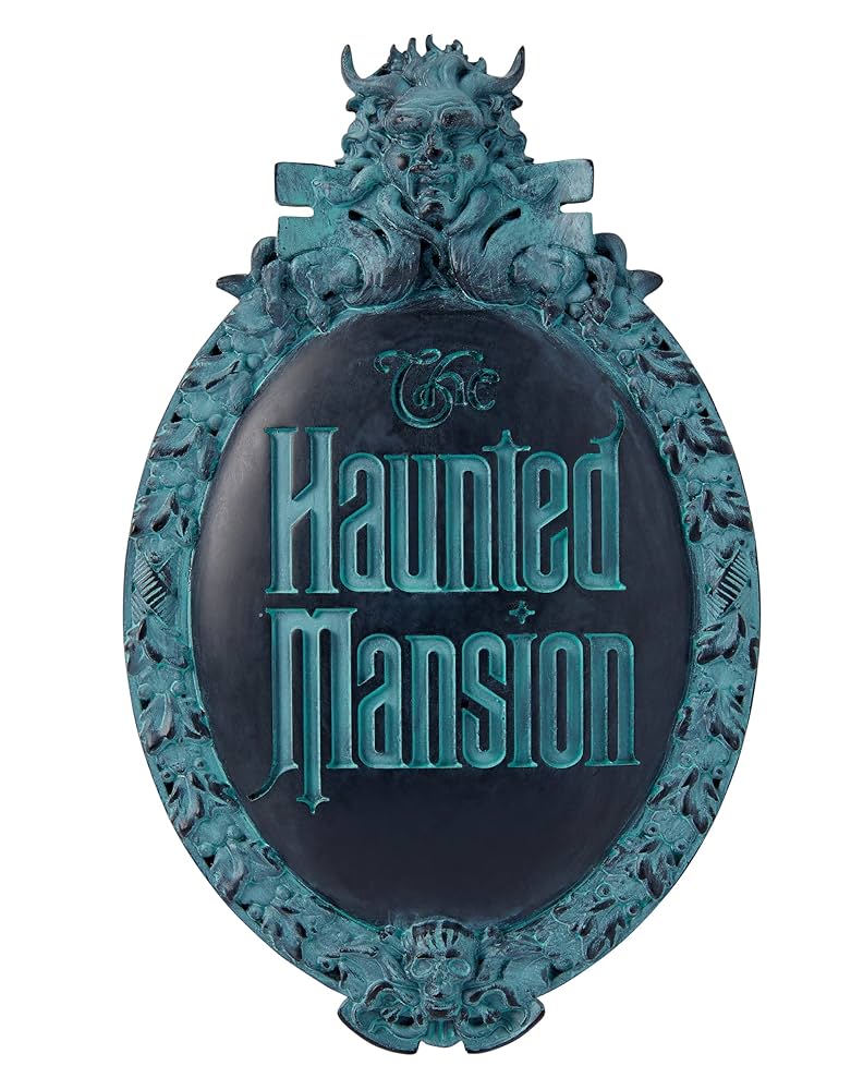Haunted Mansion Resin Sign 看板 Spirit Halloween Disney The Haunted Mansion Sign